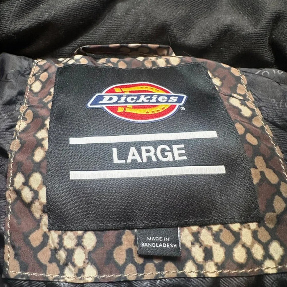 Dickies Urban Outfitters Snakeskin Camden Puffer in Brown Women's Large - Picture 6 of 8